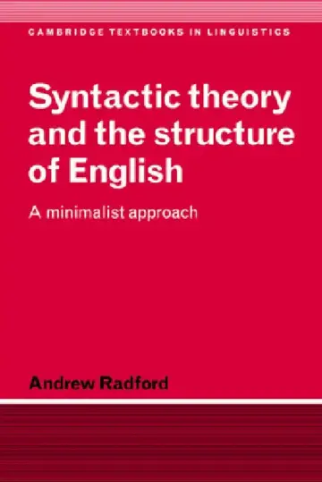 Cover of Syntactic Theory and the Structure of English