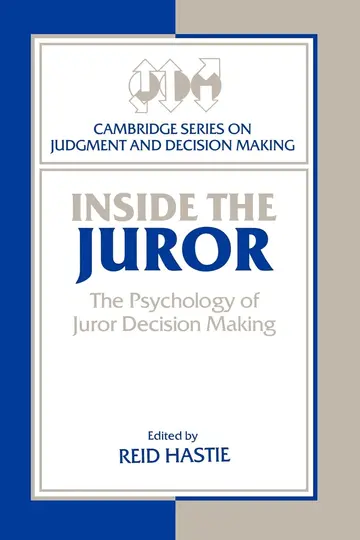 Cover of Inside the Juror