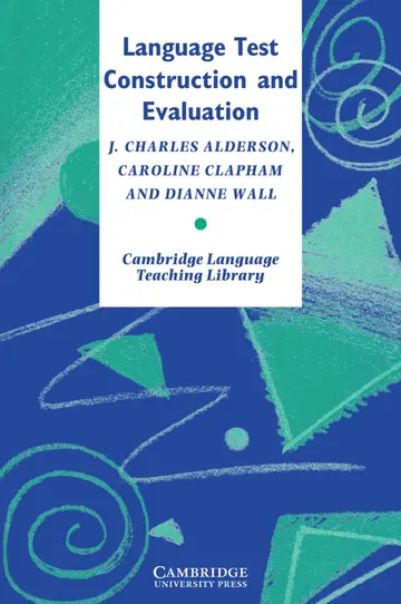 Cover of Language Test Construction and Evaluation