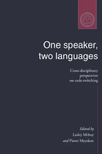 Cover of One Speaker, Two Languages