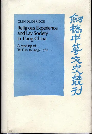 Cover of Religious Experience and Lay Society in T'ang China