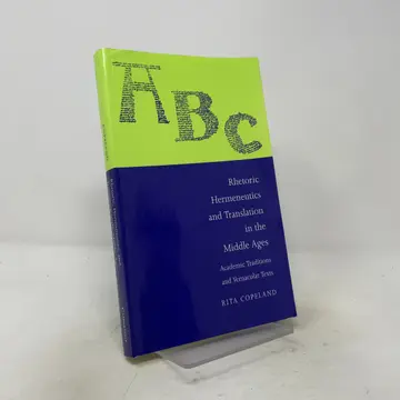 Cover of Rhetoric, Hermeneutics, and Translation in the Middle Ages
