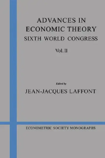 Cover of Advances in Economic Theory