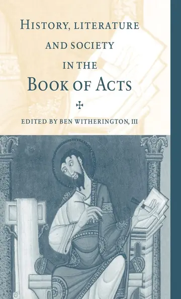 Cover of History, Literature, and Society in the Book of Acts