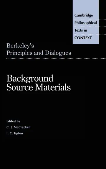 Cover of Berkeley's Principles and Dialogues