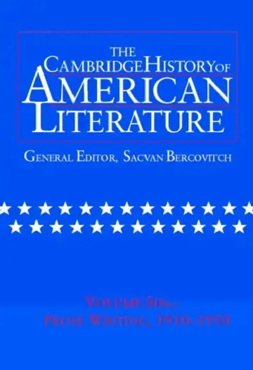 Cover of The Cambridge History of American Literature