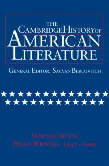 Cover of Cambridge History of American Literature