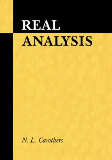 Cover of Real Analysis