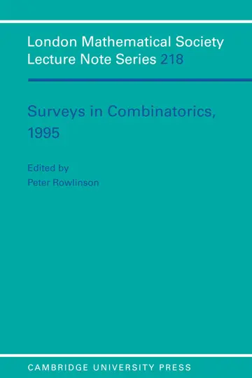 Cover of Surveys in Combinatorics, 1995