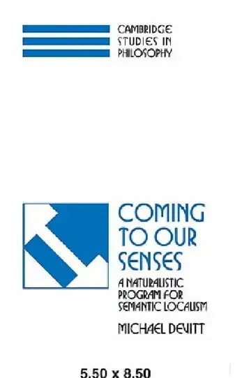 Cover of Coming to Our Senses