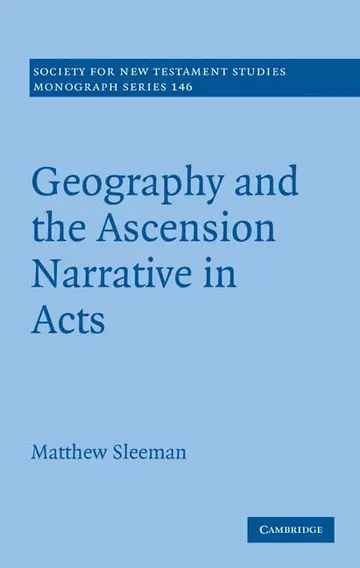 Cover of Geography and the Ascension Narrative in Acts