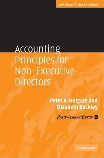 Cover of Accounting Principles for Non-Executive Directors