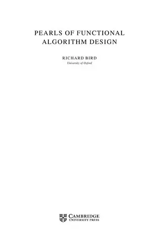 Cover of Pearls of Functional Algorithm Design