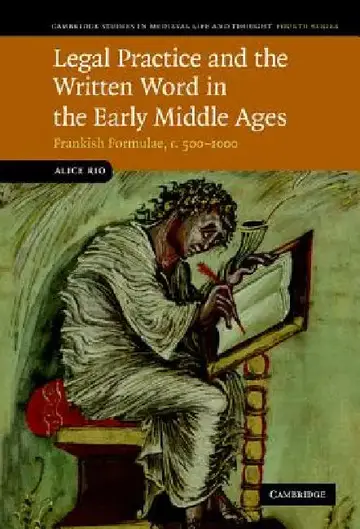 Cover of Legal Practice and the Written Word in the Early Middle Ages
