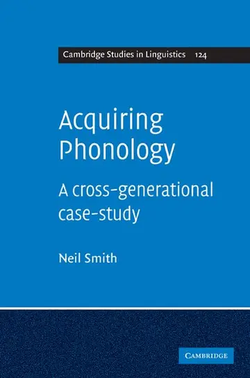 Cover of Acquiring Phonology