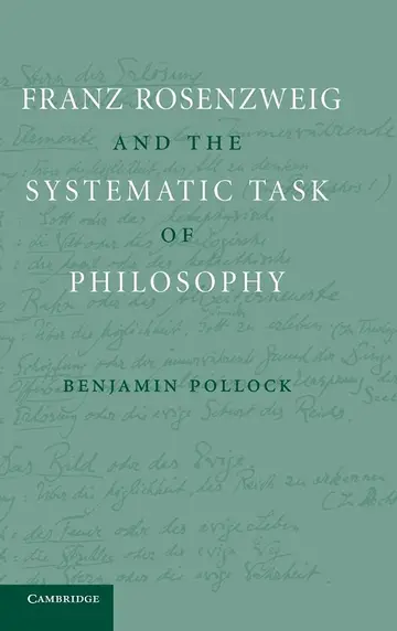 Cover of Franz Rosenzweig and the Systematic Task of Philosophy