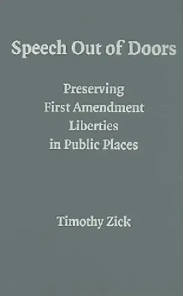 Cover of Speech Out of Doors