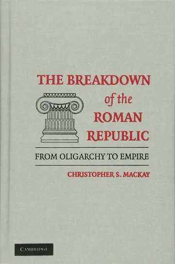 Cover of The Breakdown of the Roman Republic