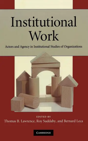 Cover of Institutional Work