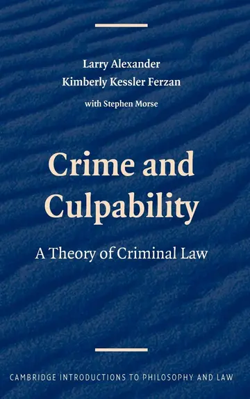 Cover of Crime and Culpability
