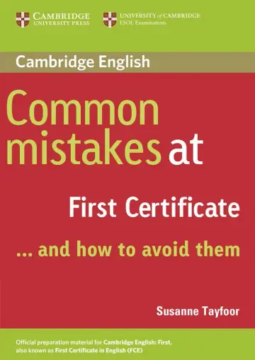 Cover of Common Mistakes at First Certificate & How to Avoid Them