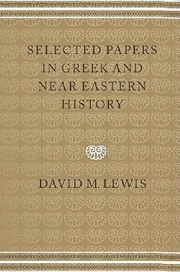 Cover of Selected Papers in Greek and Near Eastern History
