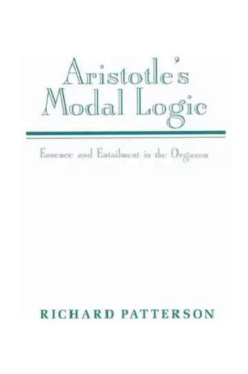 Cover of Aristotle's Modal Logic
