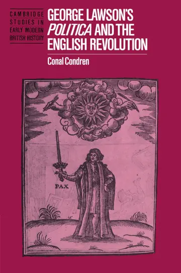 Cover of George Lawson's 'Politica' and the English Revolution