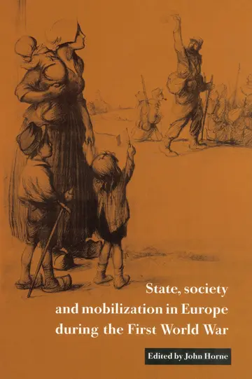 Cover of State, Society and Mobilization in Europe during the First World War