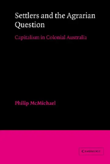 Cover of Settlers and the Agrarian Question