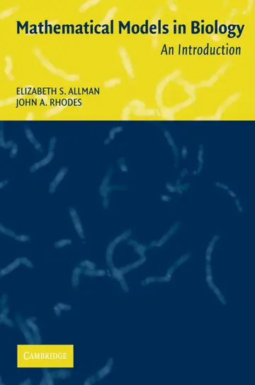 Cover of Mathematical Models in Biology