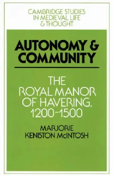 Cover of Autonomy and Community