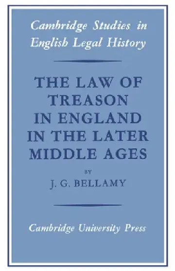 Cover of The Law of Treason in England in the Later Middle Ages