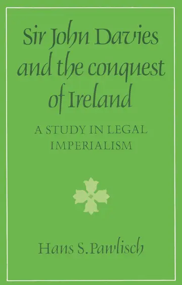 Cover of Sir John Davies and the Conquest of Ireland
