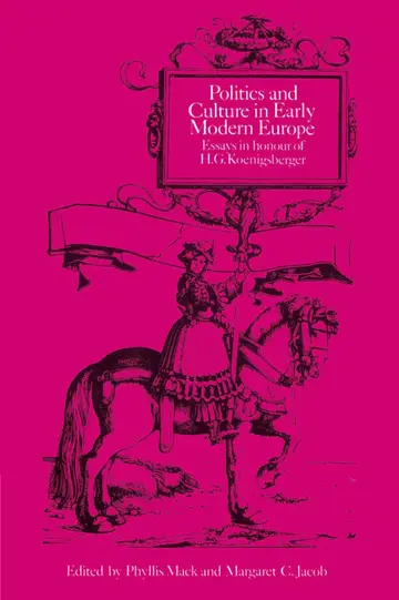 Cover of Politics and Culture in Early Modern Europe