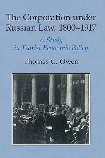 Cover of The Corporation Under Russian Law, 1800 1917