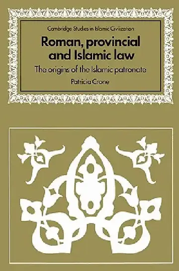 Cover of Roman, Provincial and Islamic Law