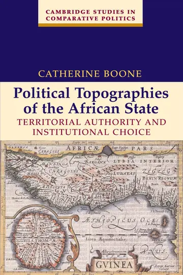 Cover of Political Topographies of the African State