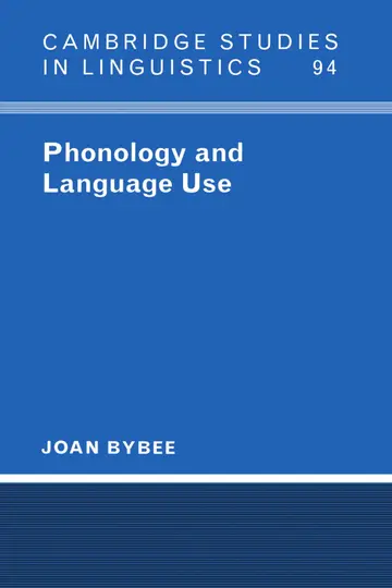 Cover of Phonology and Language Use