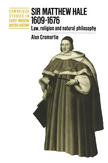 Cover of Sir Matthew Hale, 1609–1676