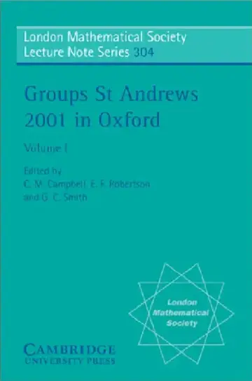 Cover of Groups St Andrews 2001 in Oxford