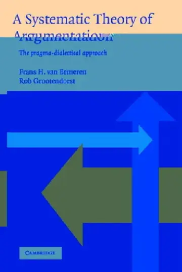Cover of A Systematic Theory of Argumentation