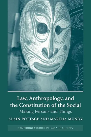 Cover of Law, Anthropology, and the Constitution of the Social