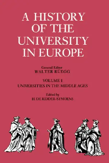 Cover of A History of the University in Europe