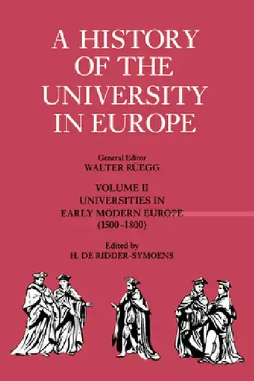 Cover of A History of the University in Europe