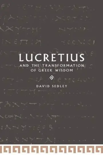 Cover of Lucretius and the Transformation of Greek Wisdom
