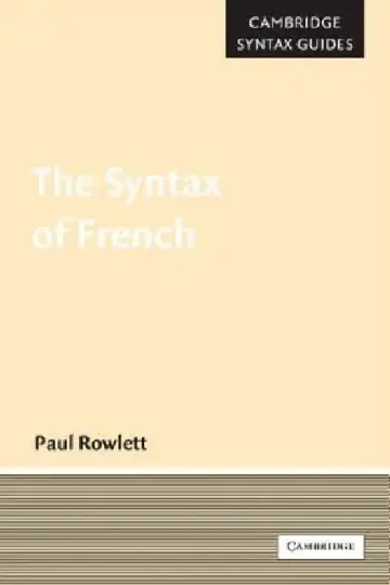 Cover of The Syntax of French