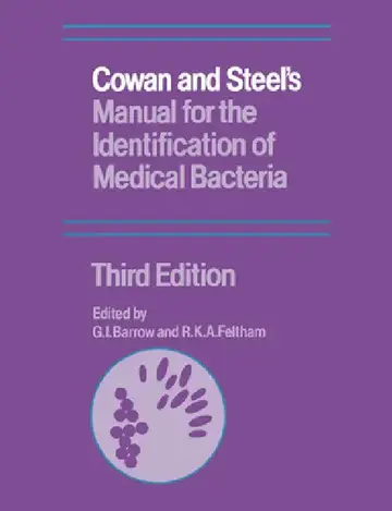 Cover of Cowan and Steel's Manual for the Identification of Medical Bacteria