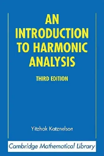 Cover of An Introduction to Harmonic Analysis