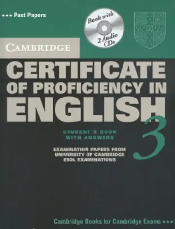 Cover of Cambridge Cert of Proficiency in English 3 Self Study Pack with Answer